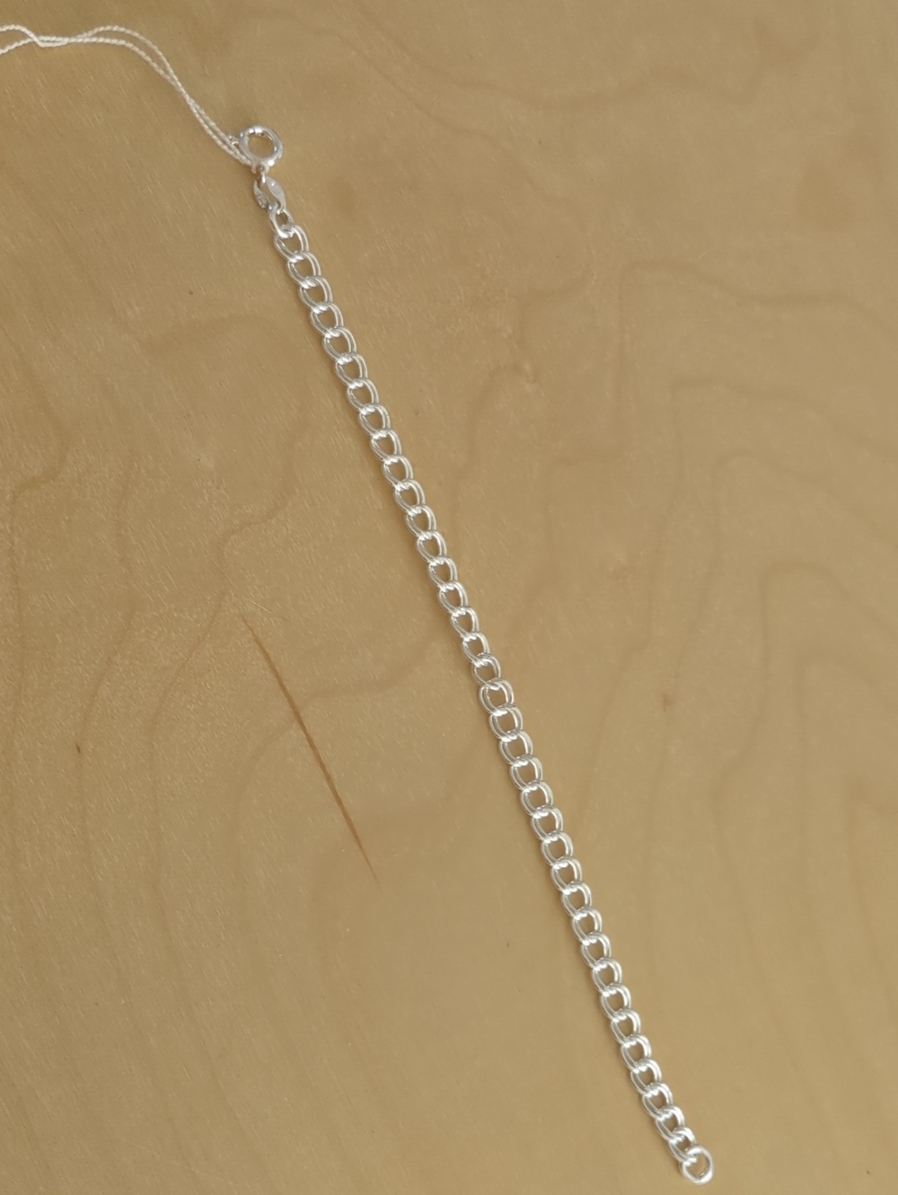 7inch Domani Silver 925 Link Chain Bracelet